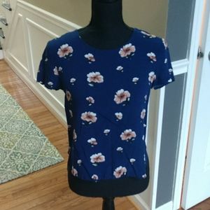 3 for $10 - Cropped Alice Blue top